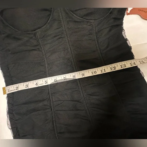 NWT⚫️Haute Monde Black Bodycon Dress with Puff Sleeves and Sweetheart Neckline⚫️ - Picture 6 of 10